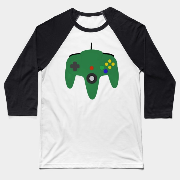 Green Controller Baseball T-Shirt by PH-Design